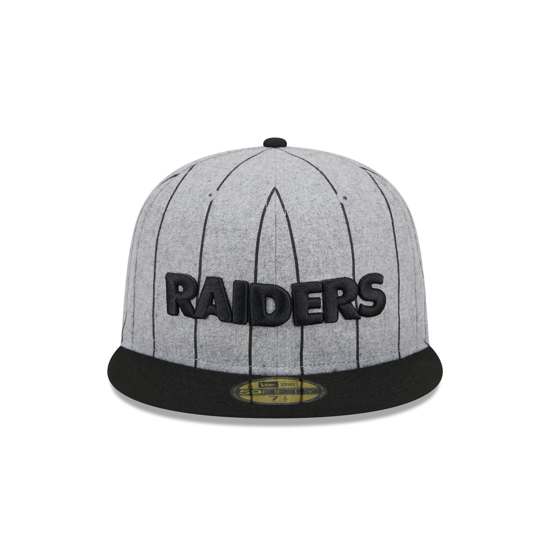 Las Vegas Raiders Heather Pinstripe 59FIFTY Fitted Hat Male Product Image