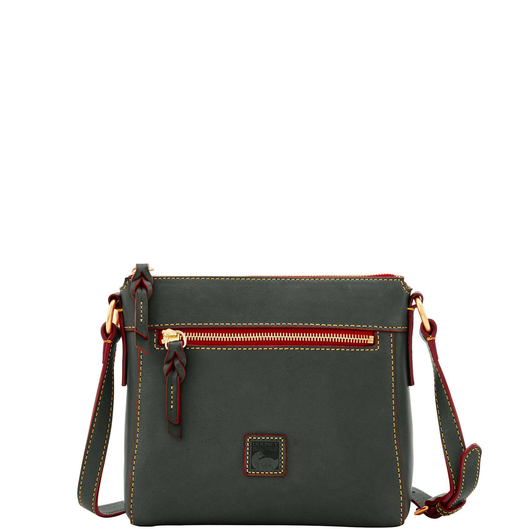 Dooney & Bourke Womens Florentine Allison Crossbody Leather Shoulder Bag in Ivy Product Image