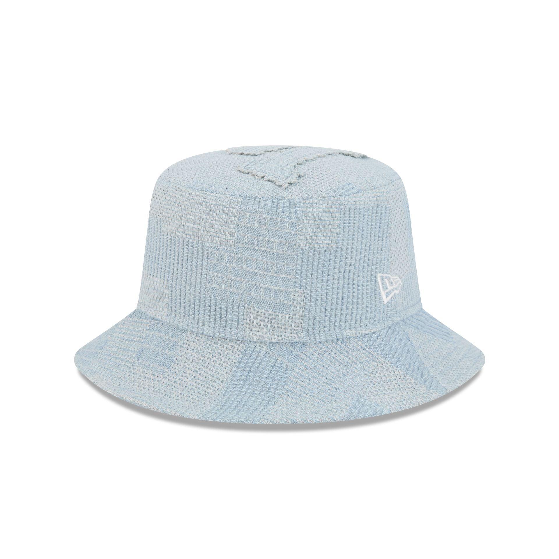 Los Angeles Dodgers Patch Denim Bucket Hat Male Product Image