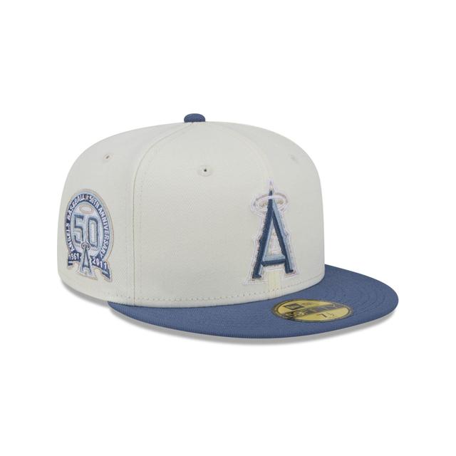 Los Angeles Angels Wavy Chainstitch 59FIFTY Fitted Hat Male Product Image