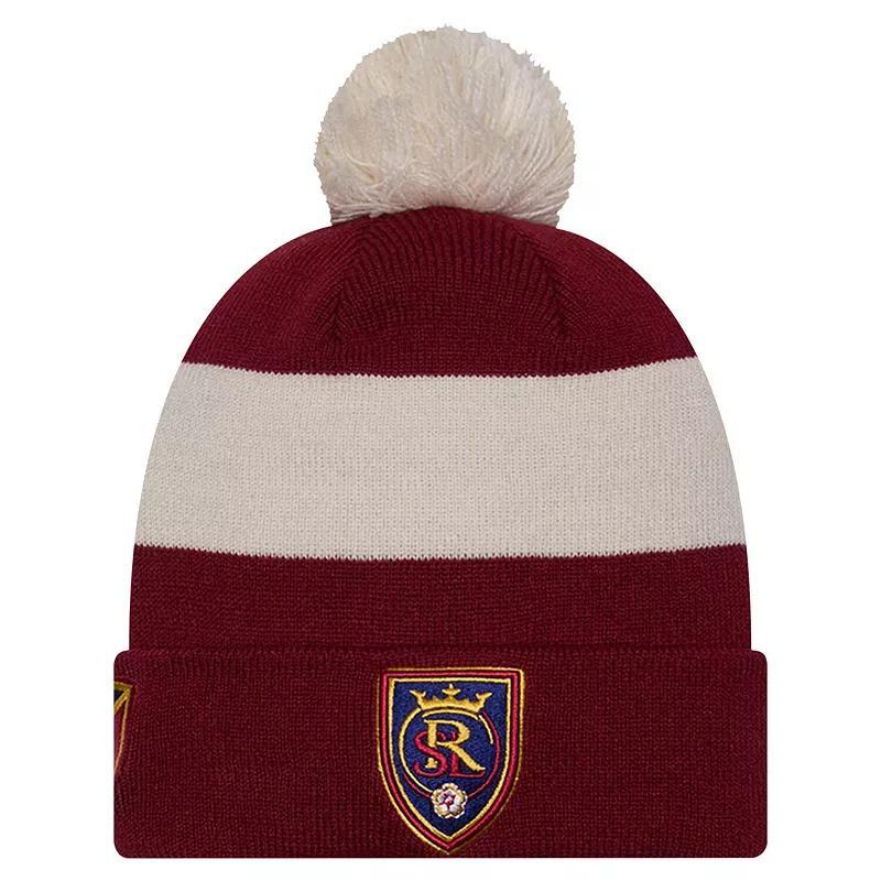 Mens New Era Real Salt Lake 2024 Kick Off Collection Cuffed Knit Hat with Pom Product Image