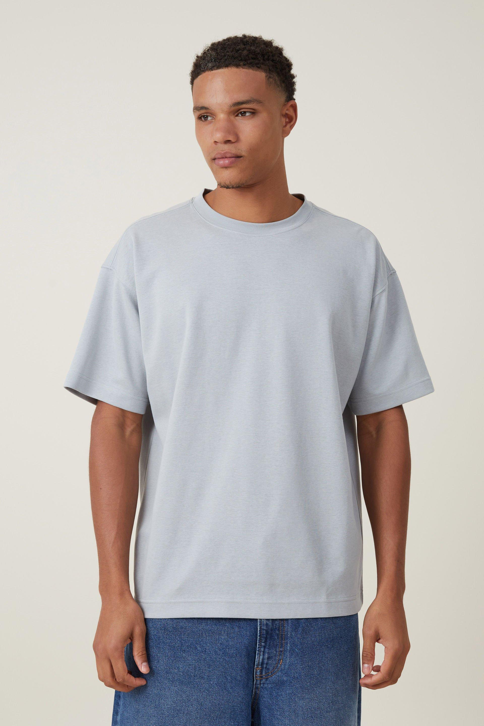 Cotton On Men - Hyperweave T-Shirt - Blue haze Product Image