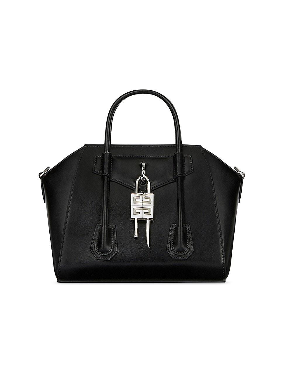 Givenchy Mini Antigona Lock Leather Satchel Product Image