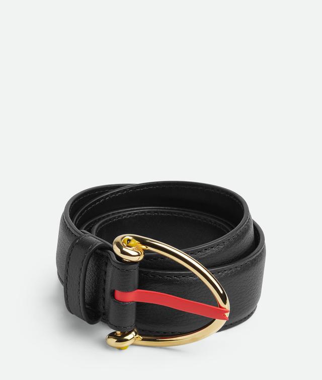 Women's Snake Belt in Black Product Image