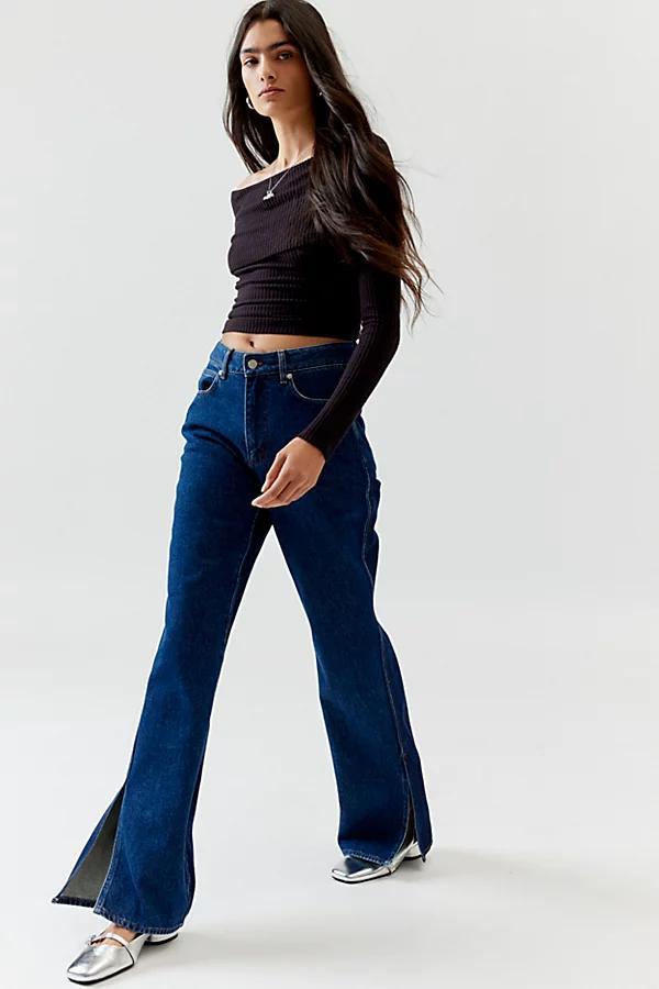 Oval Square Split-Hem Jean Womens at Urban Outfitters product image