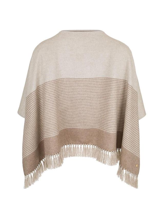 Mens Silk and Cashmere Poncho Product Image