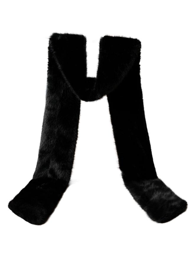 Emma Fur Shawl (Black) Product Image