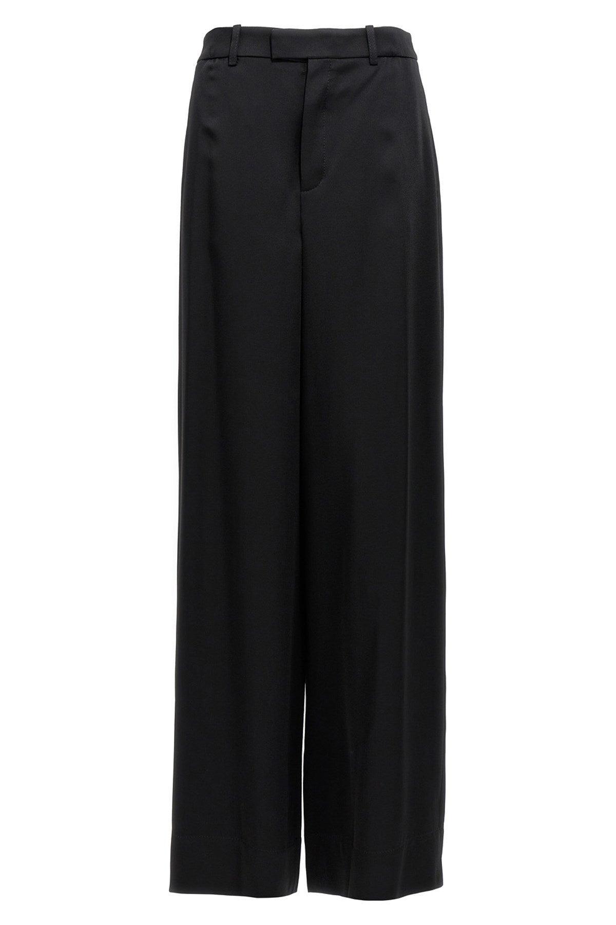 SAINT LAURENT Women Satin Crêpe Pants In Black product image