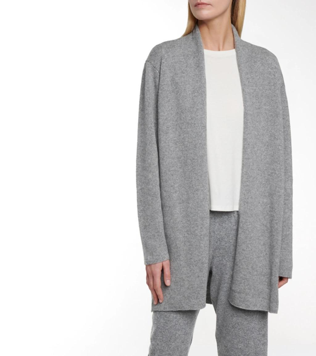 THE ROW Fulham Cashmere Open Front Cardigan In Medium Heather Grey Product Image