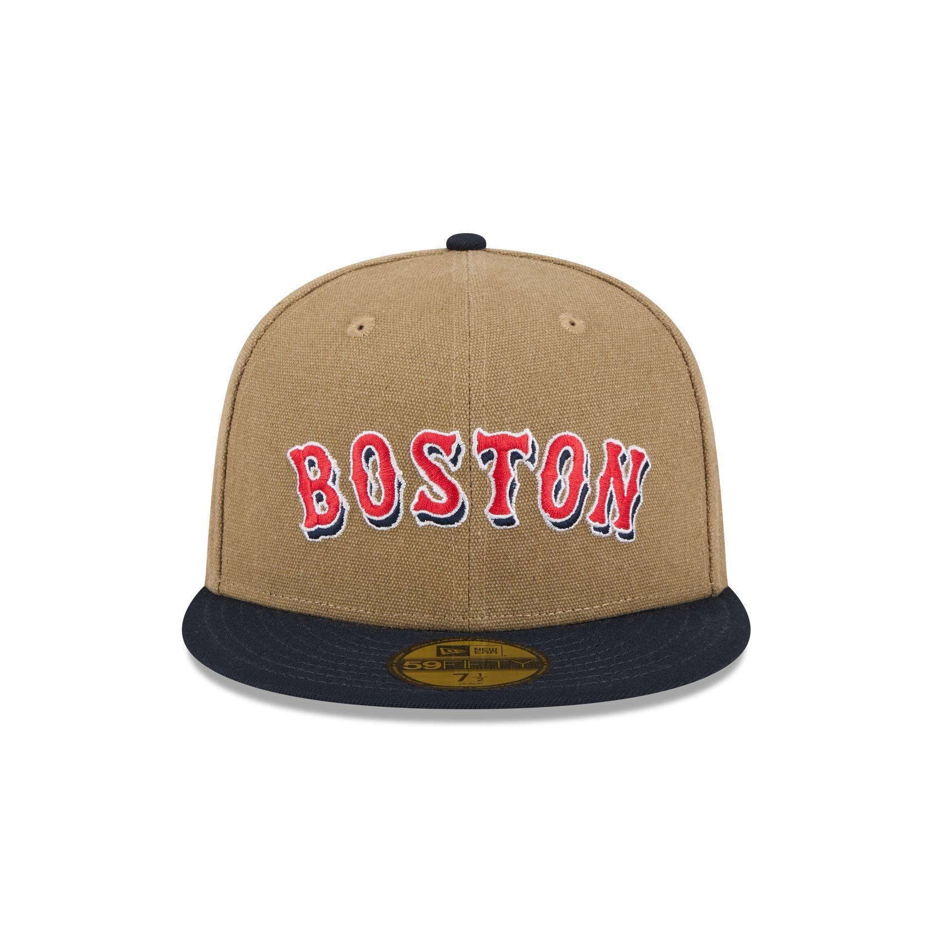 Boston Red Sox Canvas Crown 59FIFTY Fitted Hat Male Product Image