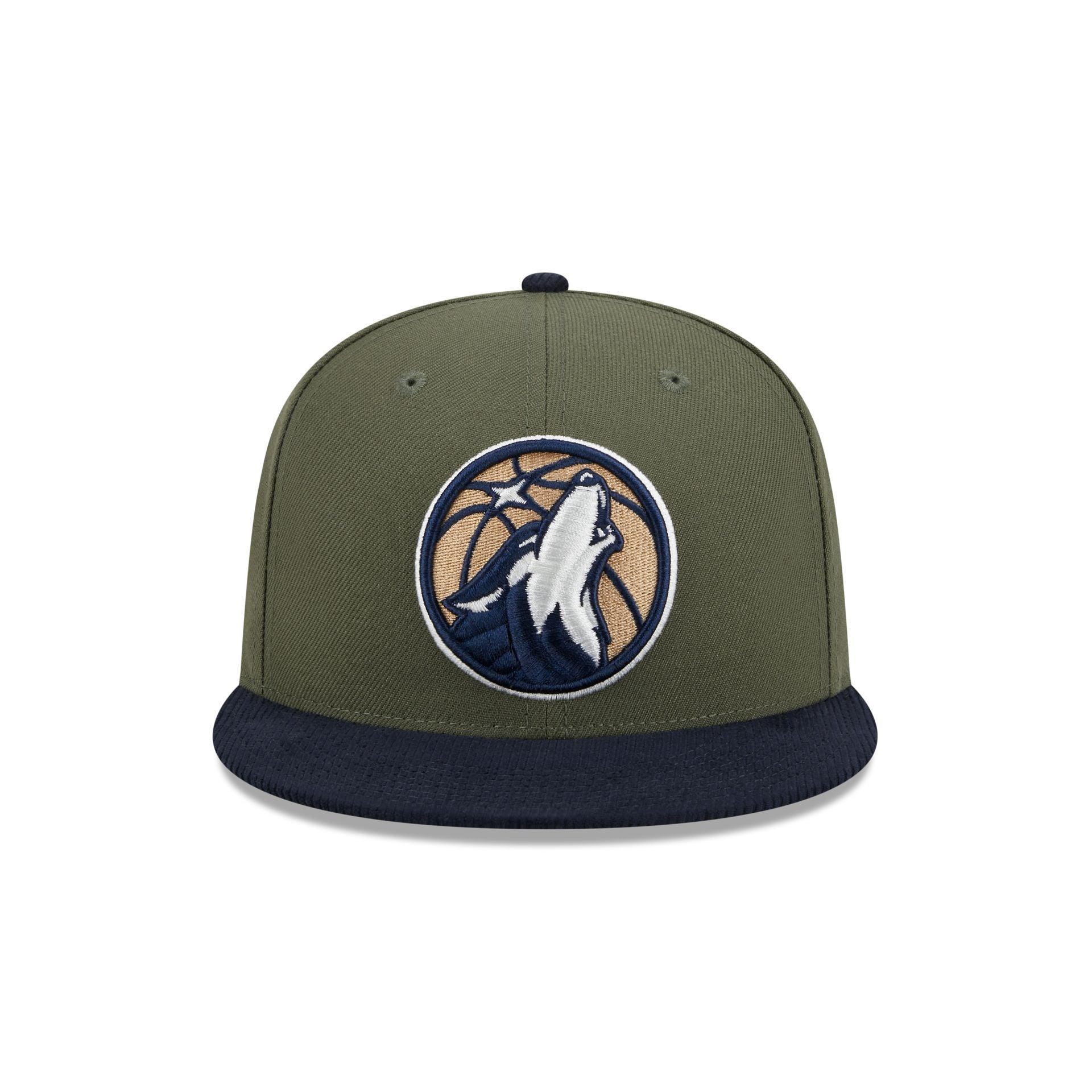 Minnesota Timberwolves Olive Green 59FIFTY Fitted Hat Male Product Image