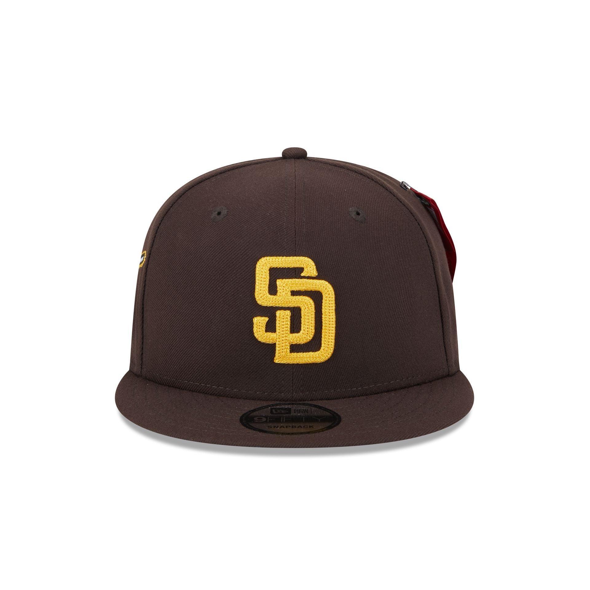 Alpha Industries x San Diego Padres Brown 9FIFTY Snapback Hat Male Product Image