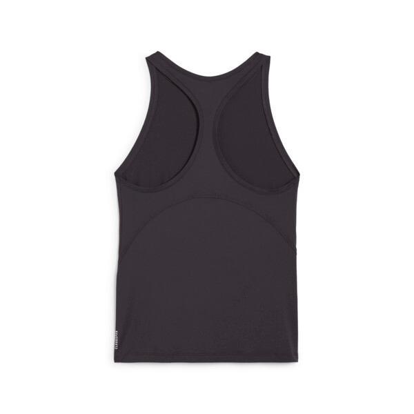 PUMA CLOUDSPUN Racerback Women's Tank Top in Flat Dark Grey/Fizzy Apple Product Image