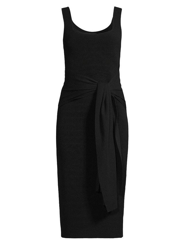 Womens Lorenza Tie-Front Sleeveless Midi-Dress Product Image