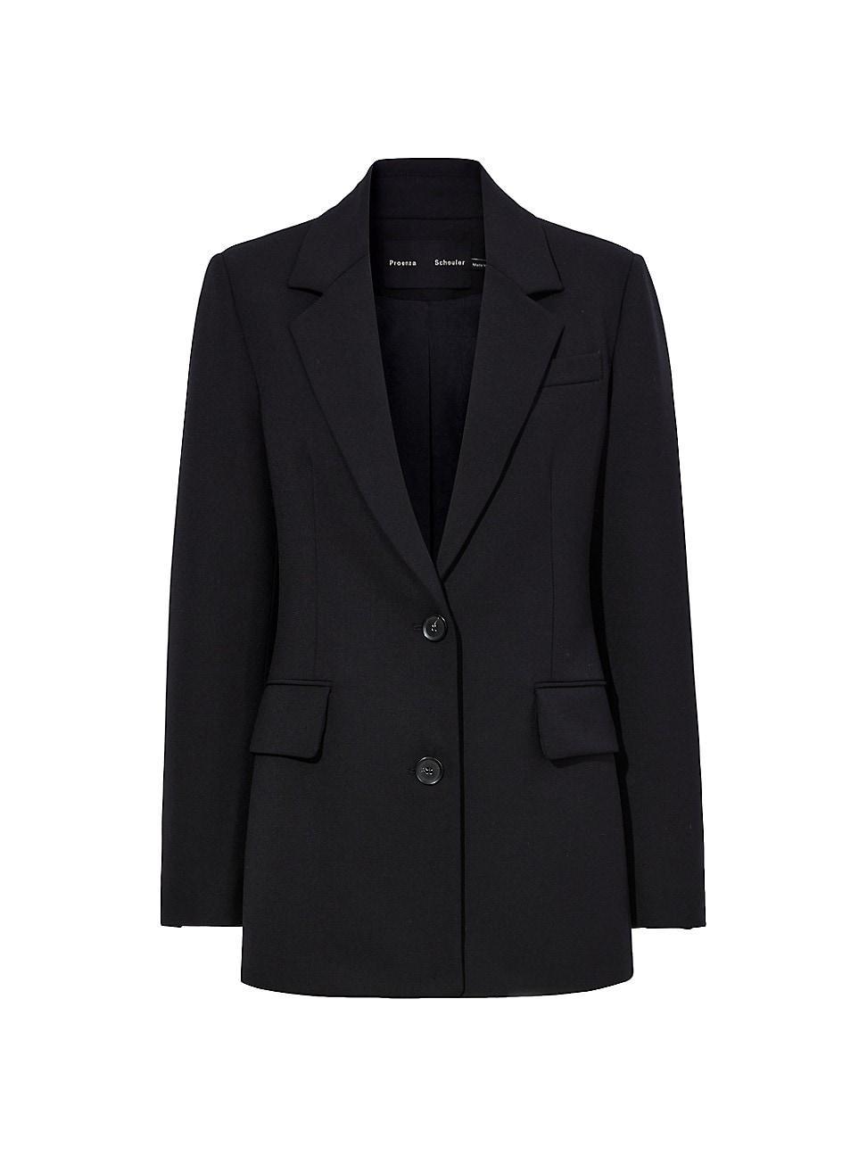 Eva Tropical Wool Blazer Jacket Product Image