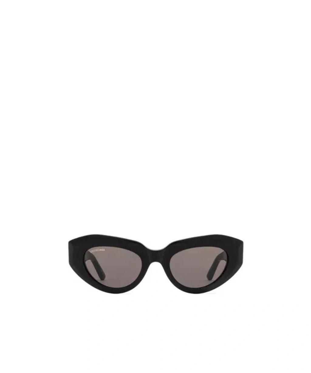 BALENCIAGA Oval-frame Sunglasses In Black Product Image