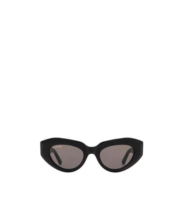 BALENCIAGA Oval-frame Sunglasses In Black Product Image