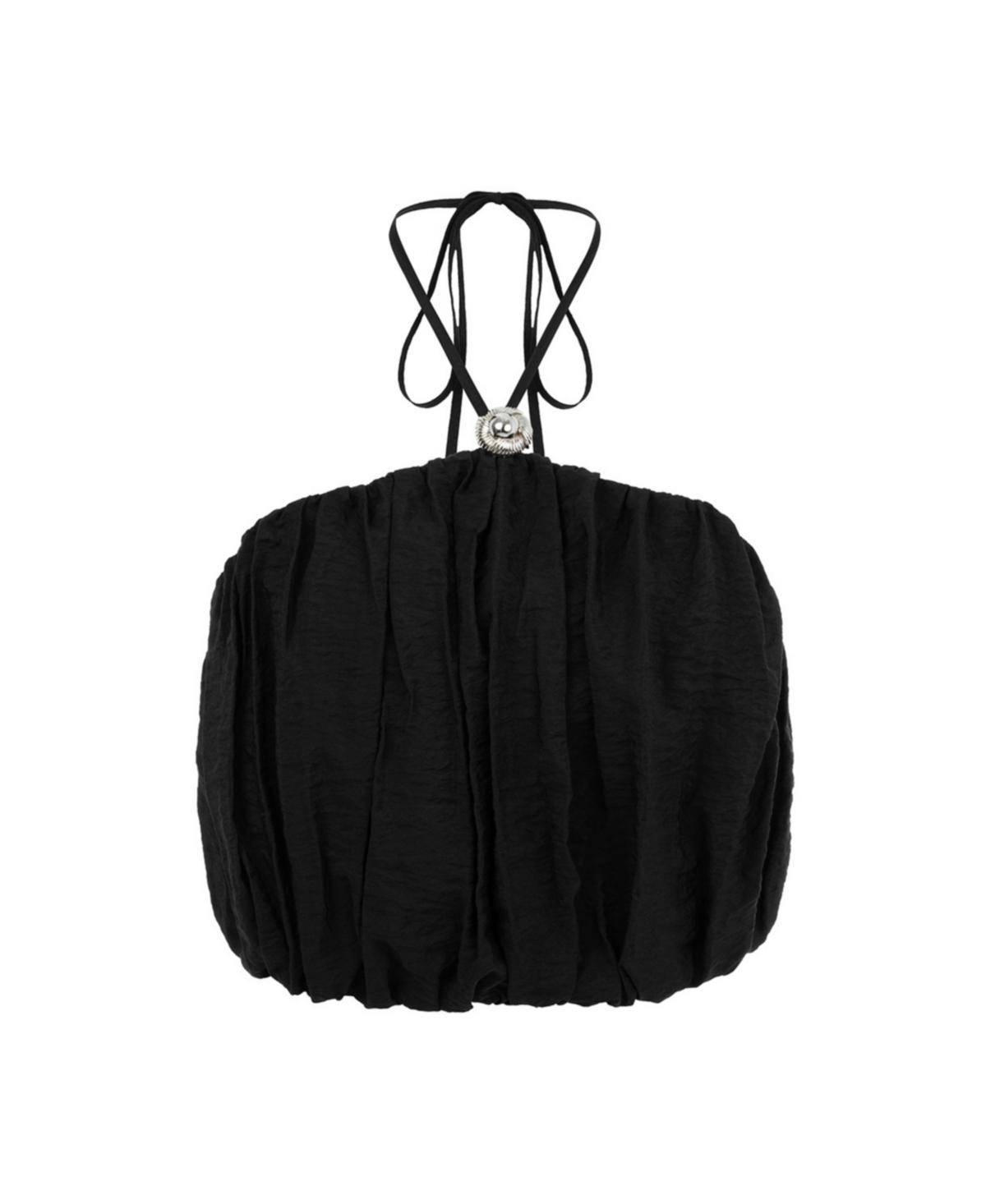 Womens Ruffled Crop Top product image