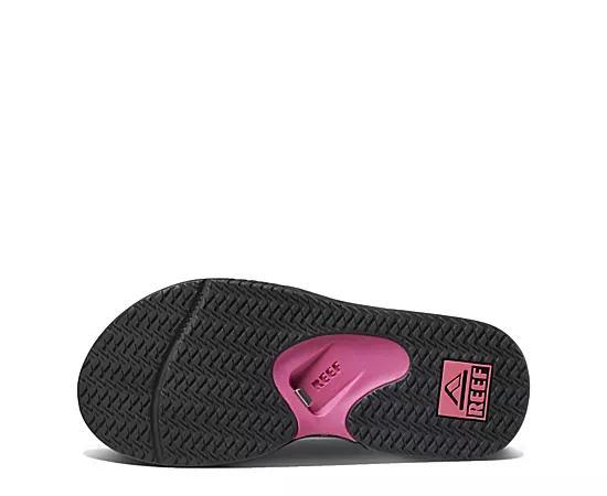 Womens Reef Fanning Sandal - Gray / Purple Product Image