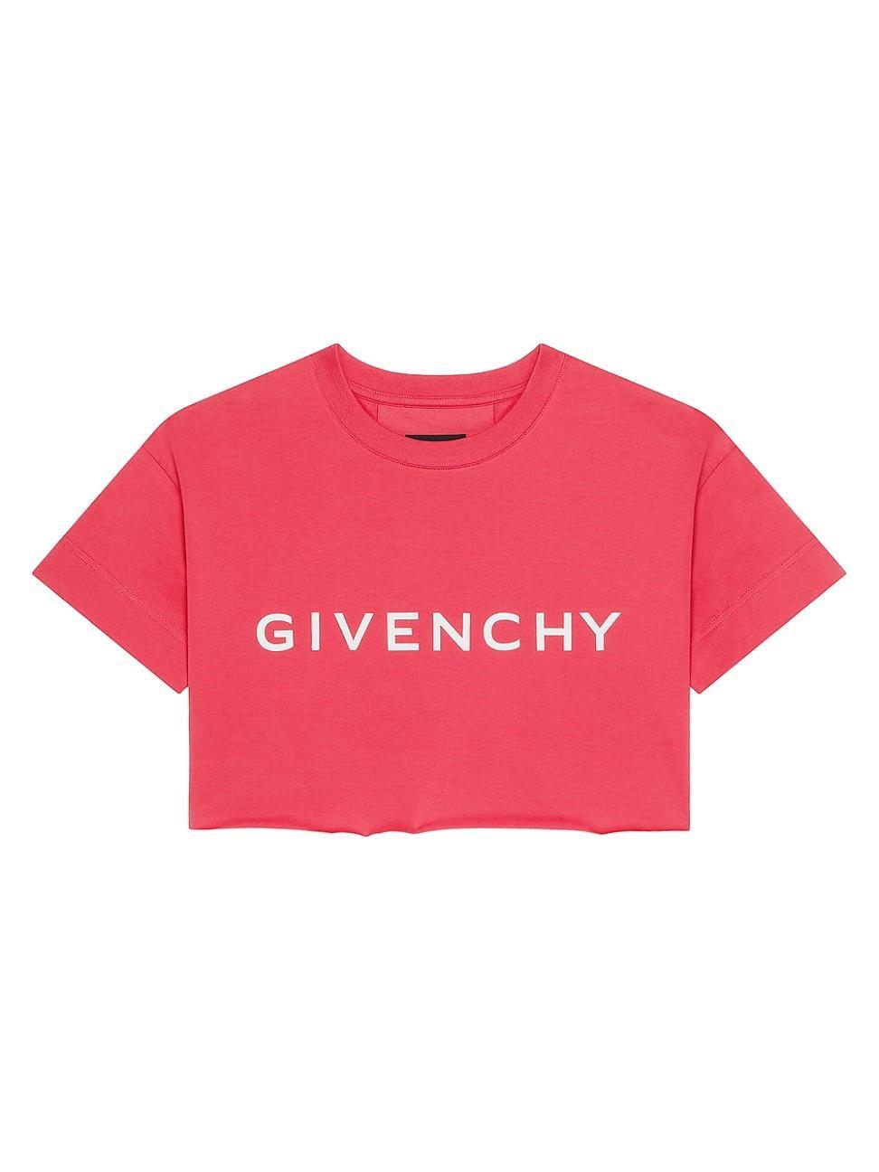 Givenchy Logo Crop Graphic Tee Product Image