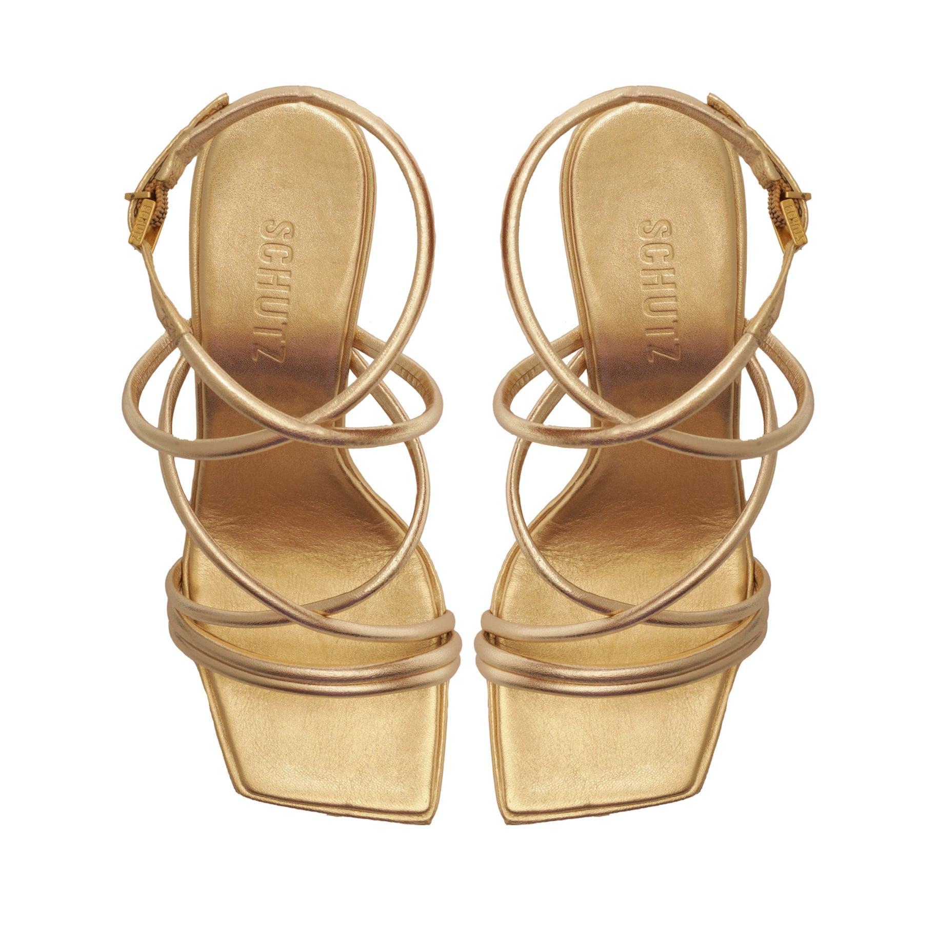 Phoeby Metallic Leather Sandal Female Product Image