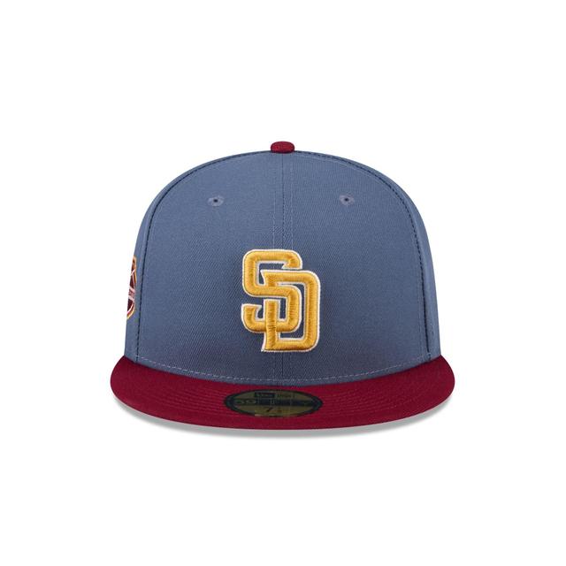 San Diego Padres Deep Blue 59FIFTY Fitted Hat Male Product Image