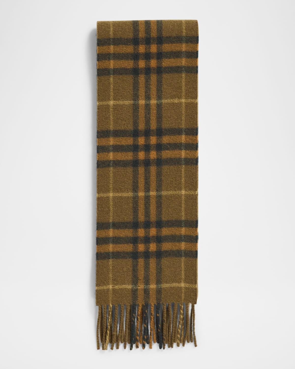 Mens Cashmere Check Scarf Product Image