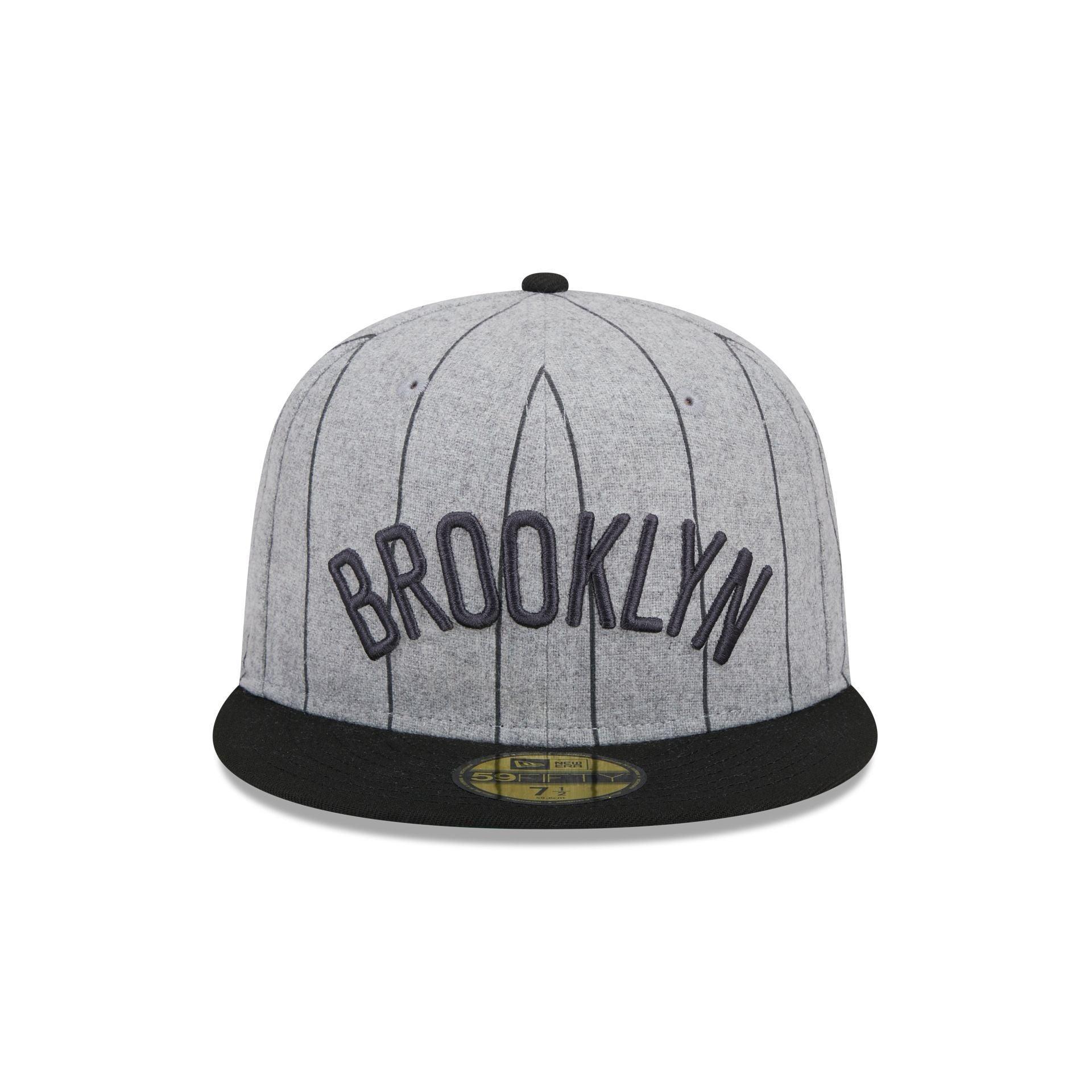 Brooklyn Nets Heather Pinstripe 59FIFTY Fitted Hat Male Product Image