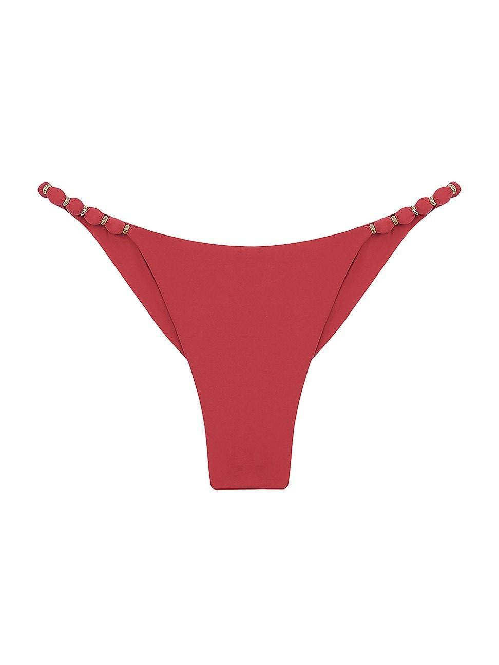 Womens Cheeky Beaded Bikini Bottom Product Image