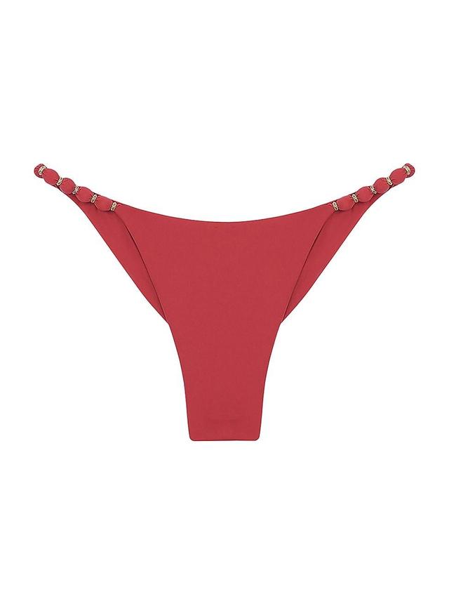 Womens Cheeky Beaded Bikini Bottom Product Image