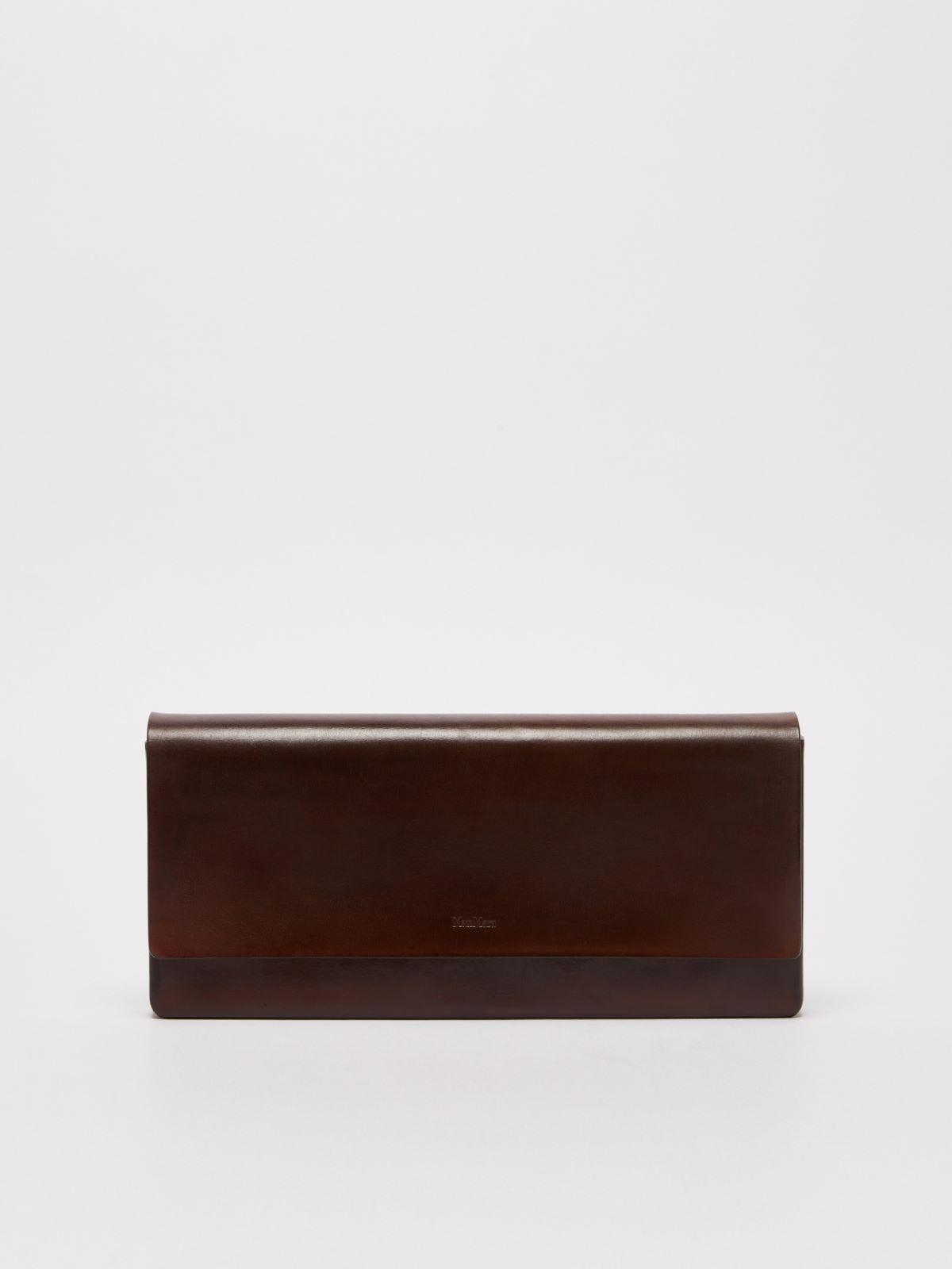 Leather Clutch In Brown Product Image