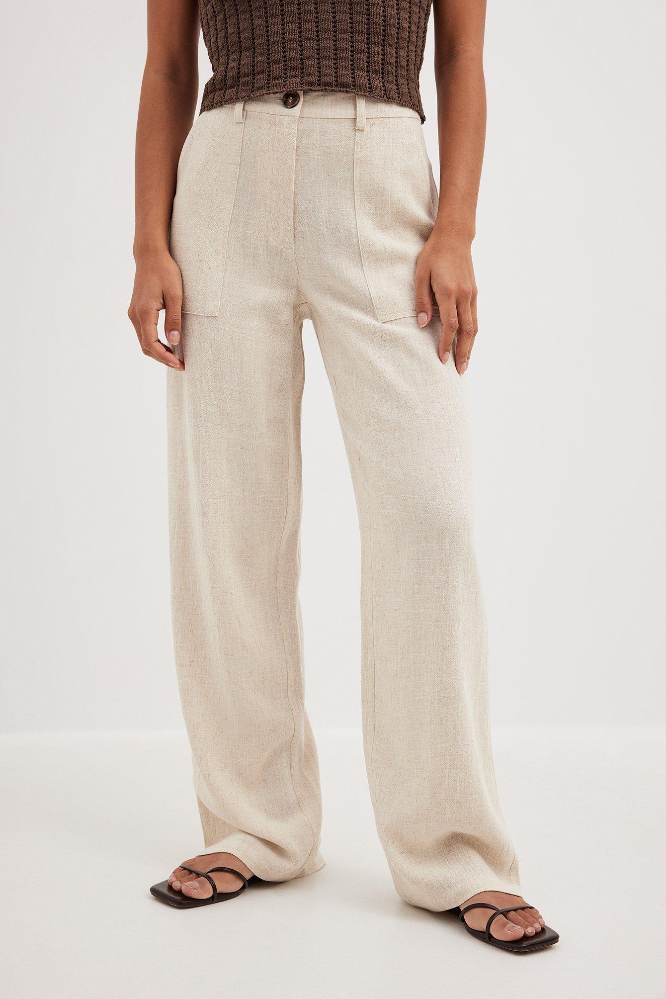 Flowy Linen Cargo Pants product image