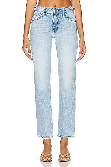 MOTHER The Smarty Pants Skimp High Waist Straight Leg Jeans Product Image