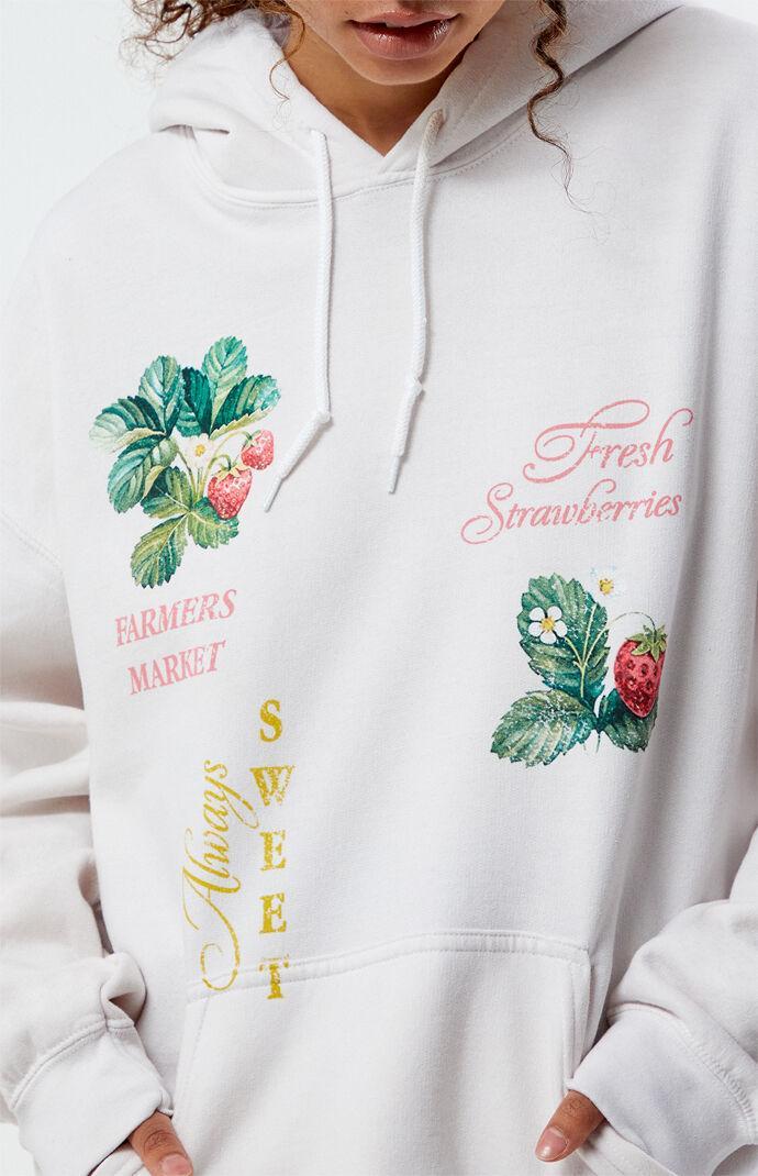 Golden Hour Women's Fresh Strawberry Market Hoodie Product Image