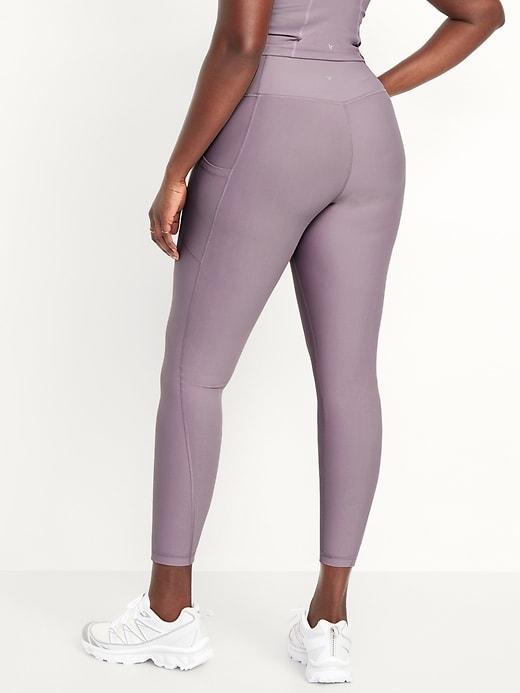 High-Waisted PowerSoft Ribbed Leggings Product Image