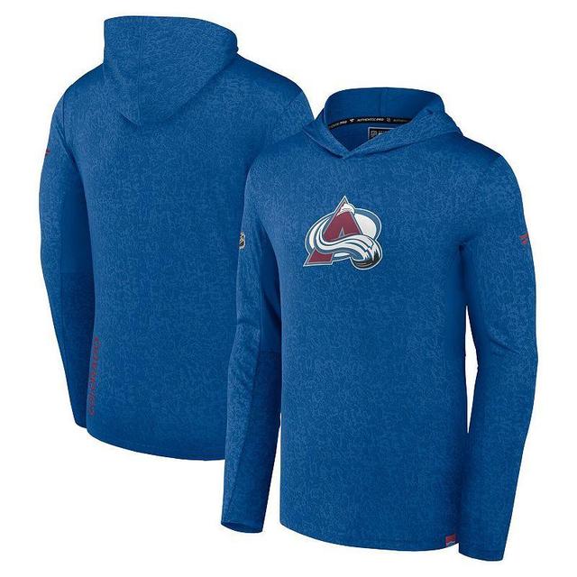 Mens Fanatics Branded Blue Colorado Avalanche Authentic Pro Lightweight Pullover Hoodie Product Image