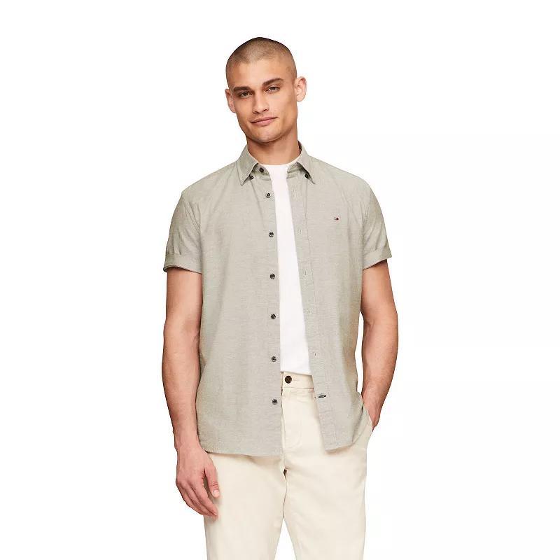 Mens Tommy Hilfiger Short Sleeve Original Stretch Oxford Shirt Product Image