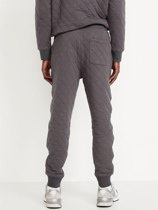 Loose Quilted Fleece Joggers Product Image