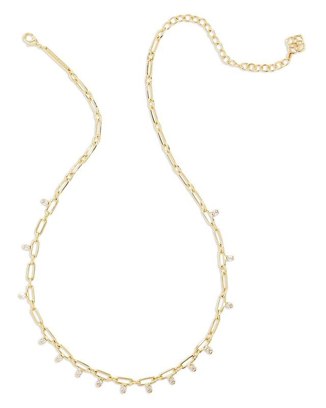 Kendra Scott Lindy Crystal Chain Necklace Product Image