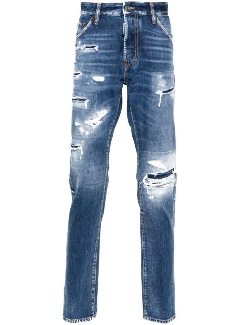 DSQUARED2 Cool Guy Distressed Jeans In Blue Product Image