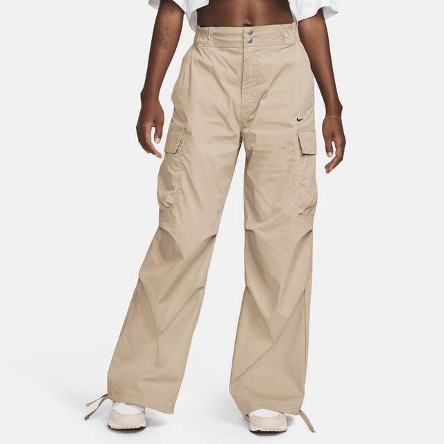 Womens Nike Sportswear High-Waisted Loose Woven Cargo Pants Product Image