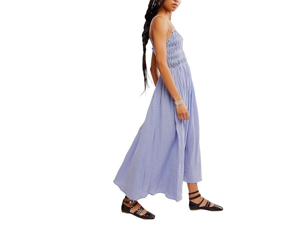 Free People Sweet Nothings Midi-Solid Heron) Women's Dress Product Image