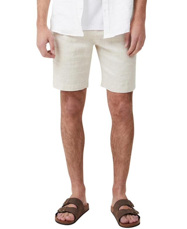 Cotton On Mens Linen Pleat Shorts Product Image