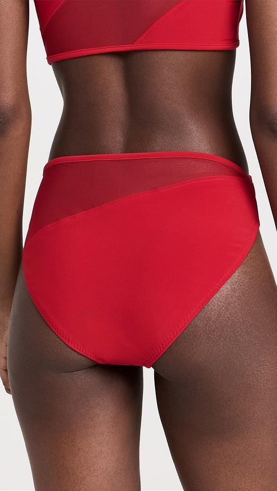 Norma Kamali Snake Mesh Bikini Bottoms | Shopbop Product Image