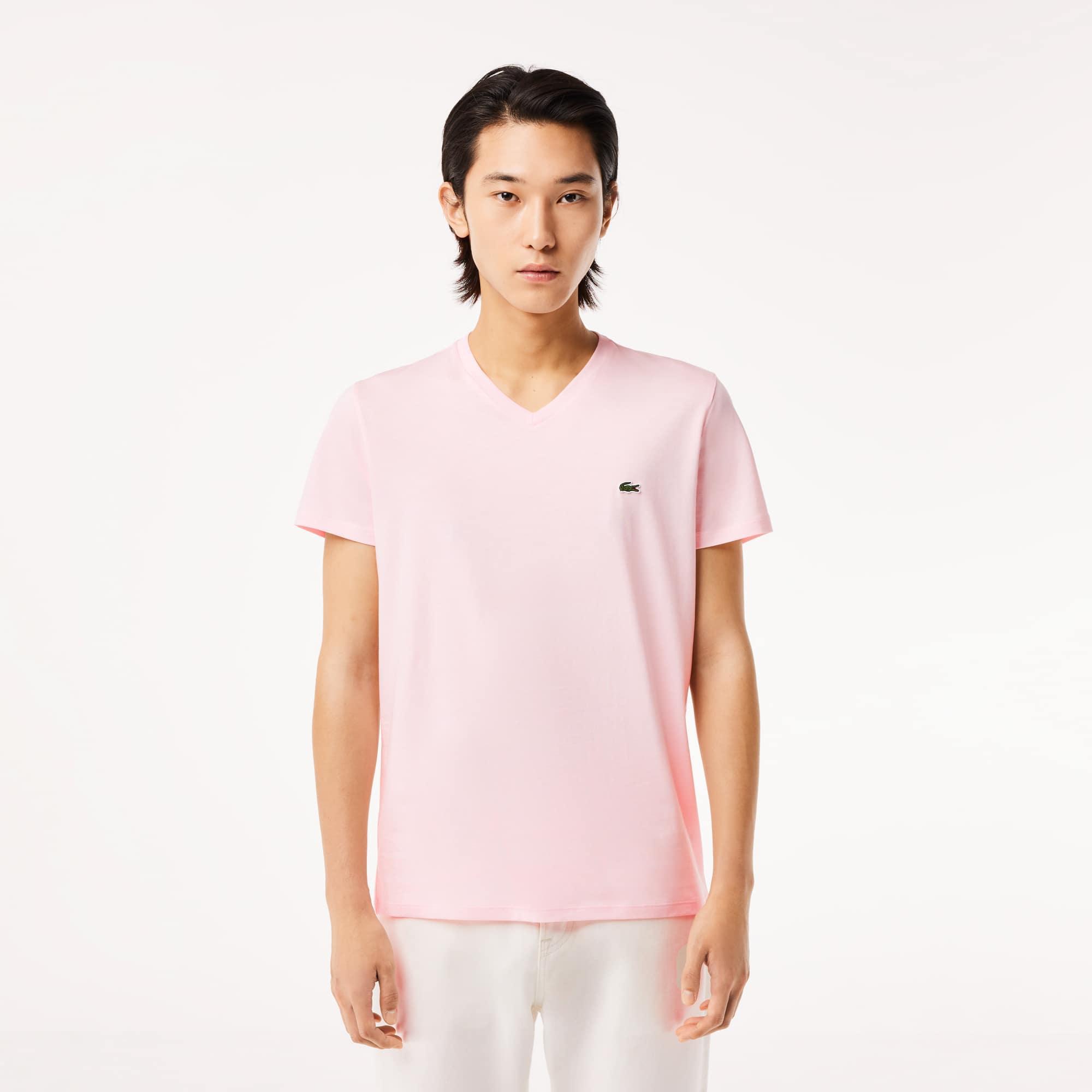 V Neck Cotton Pima T-shirt Product Image