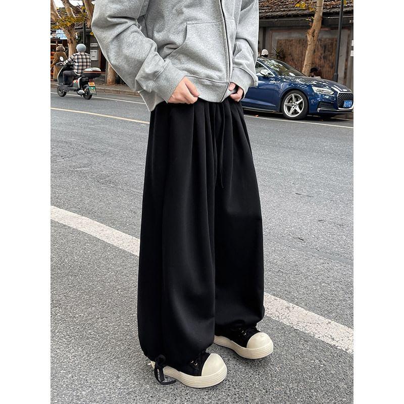 Mid Rise Plain Harem Pants Product Image