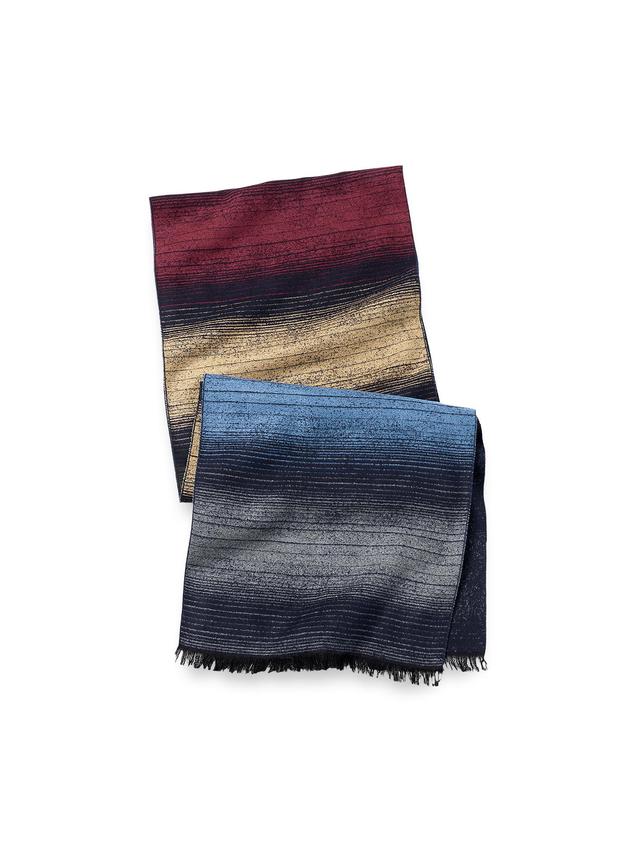 Bold Stripe Brushed Silk Scarf Product Image