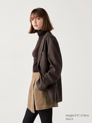 Womens Corduroy Skort Brown Large UNIQLO US Product Image