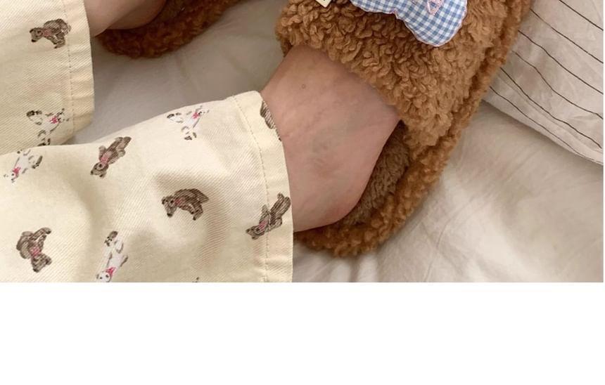 Bear Fluffy Slippers Product Image