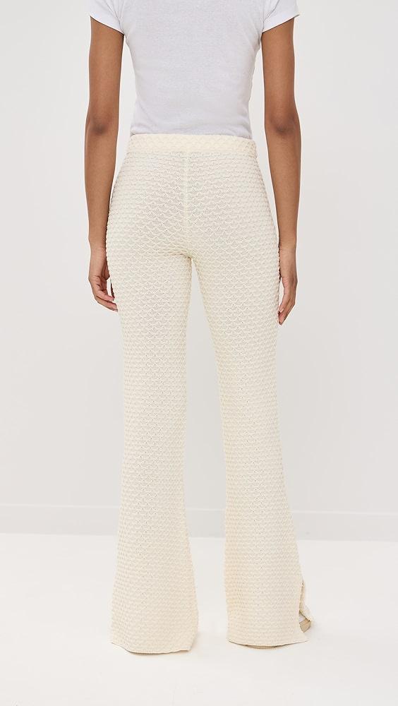 Casablanca Long Textured Summer Trousers | Shopbop Product Image